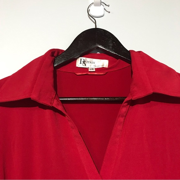 2 for $20 DS Italy Red Dress with Tie Waist. Large - Picture 7 of 7